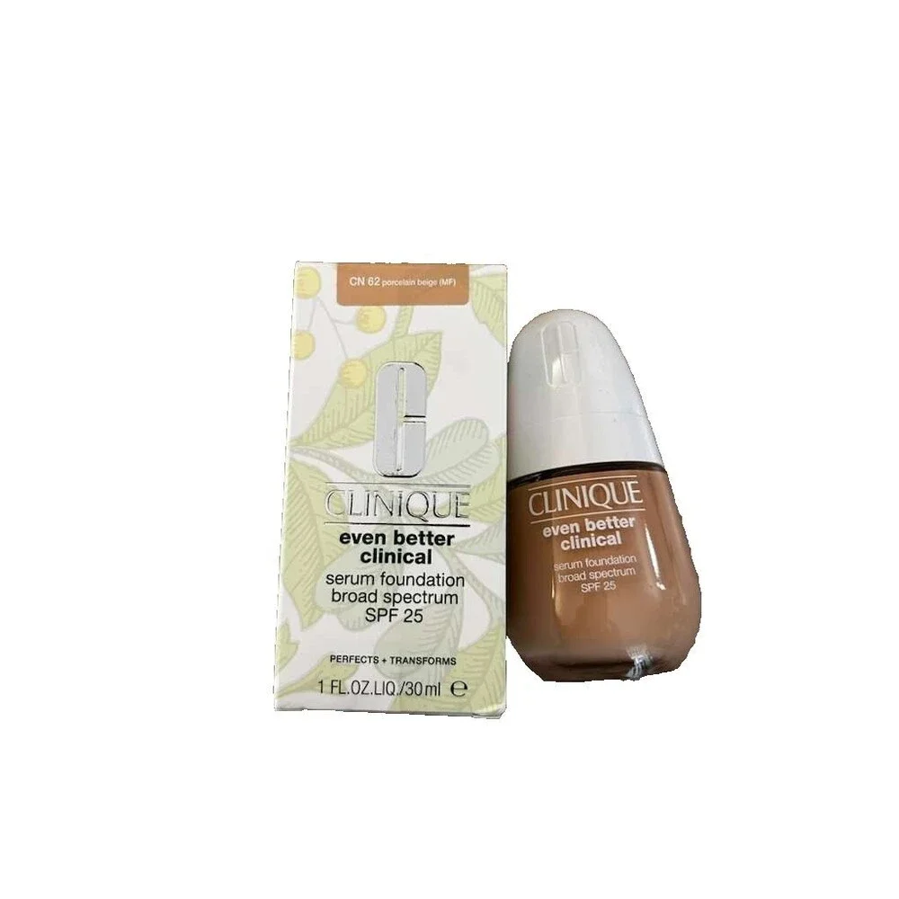New Clinique Even Better Clinical Serum Foundation SPF 25, CN 62 Porcelain Beige